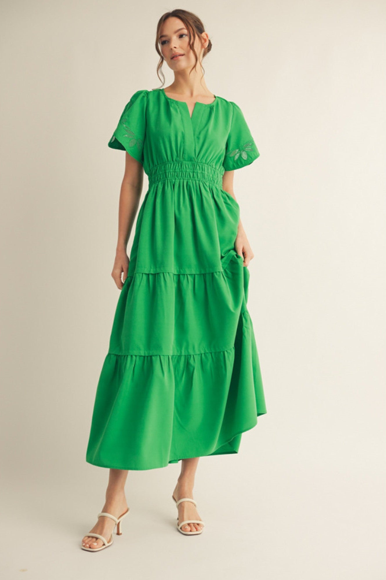 Jayden Maxi Dress - Leaf Green Hello Color Jayden Maxi Dress - Leaf Green Hello Color