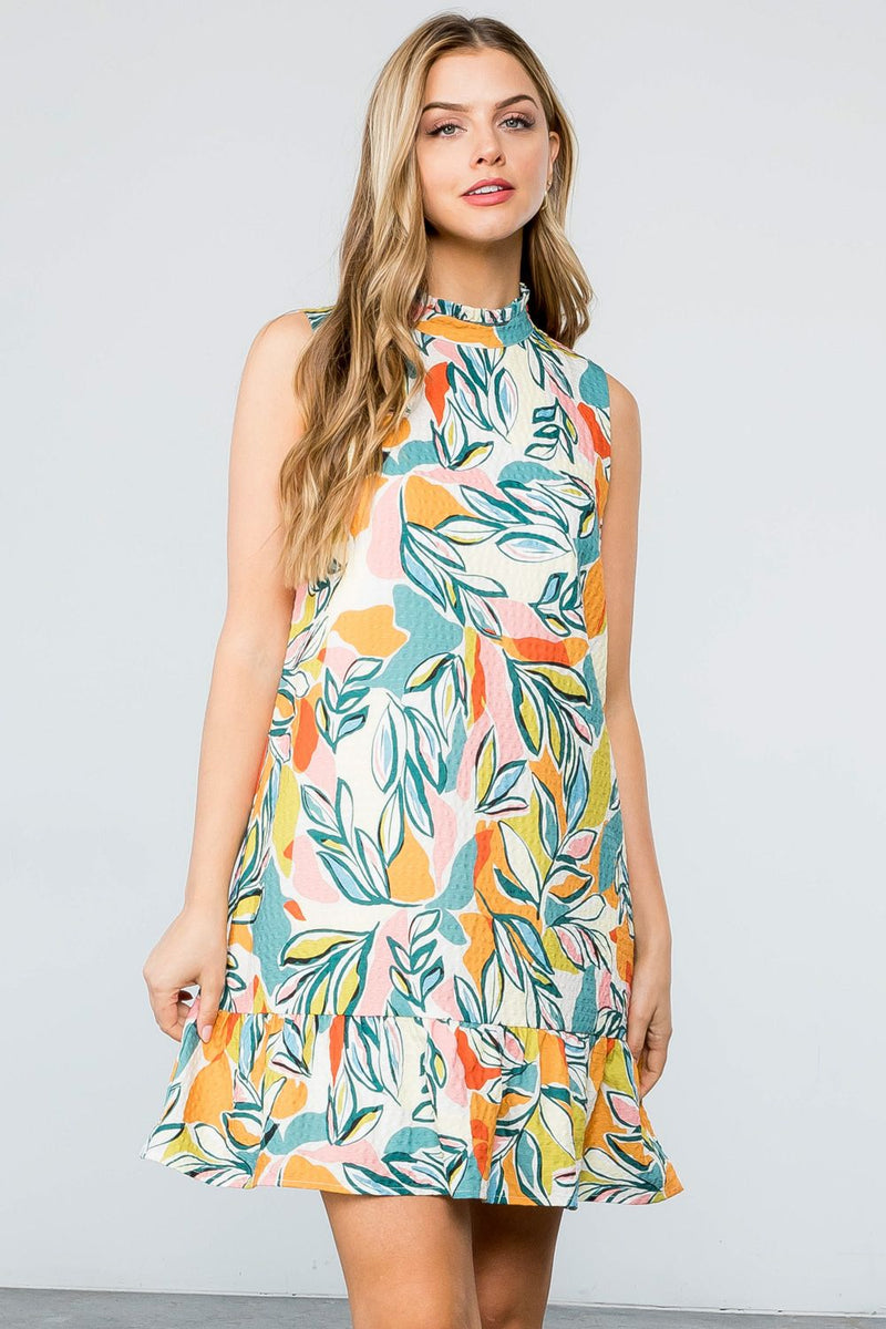 Kinsley Shift Dress - Vibrant Autumn Multi – Hello Color